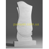 Купить резной памятник гранитный бутон с волной правый (120х60)