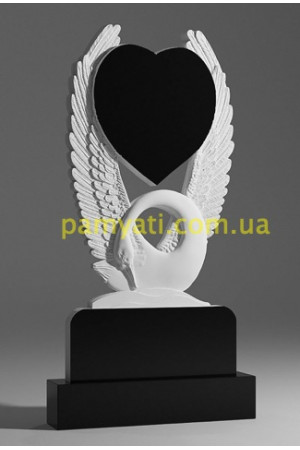 Купить памятник 3d модель с лебедем