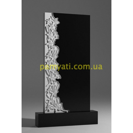 Купить памятник 3d модель с цветами